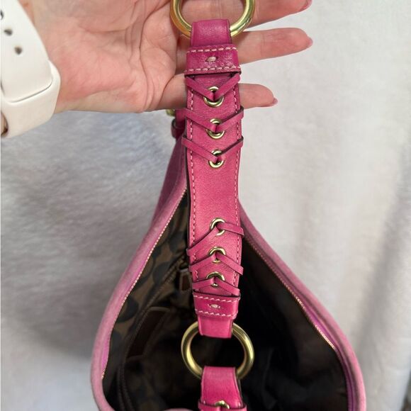 Vintage Coach Pink Suede Soho Bag - Picture 10 of 10